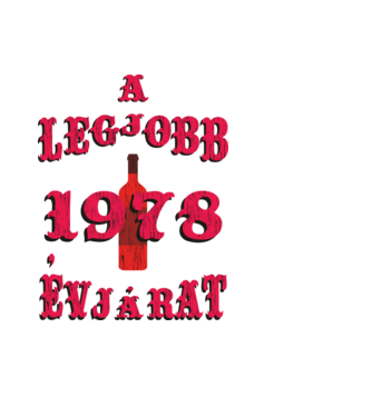 A legjobb évjárat 1978 minta fehér pólón