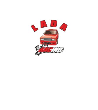 Lada Racing minta fehér pólón