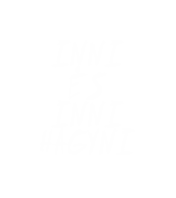 Inni és hagyni minta fehér pólón
