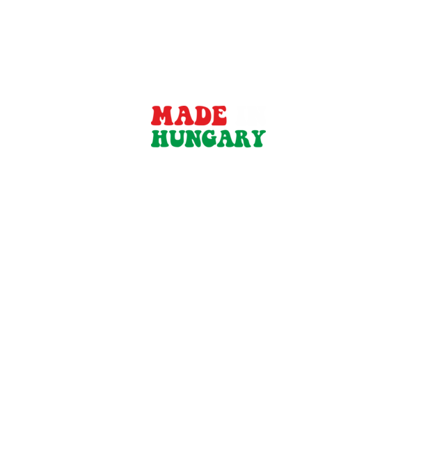 Made In Hungary minta fekete pólón