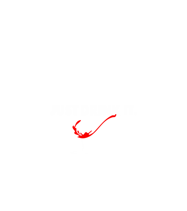 Just Drink It. minta fekete pólón