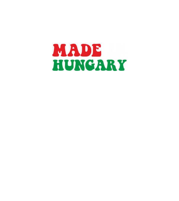 Made In Hungary minta fekete pólón
