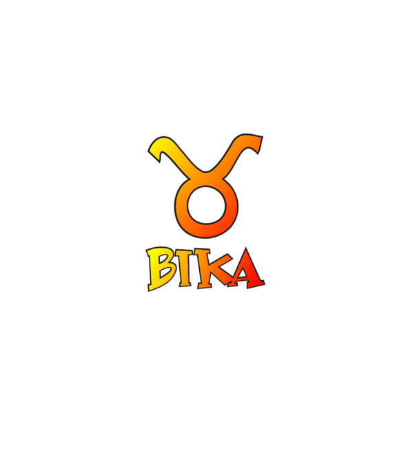 Bika minta fekete pólón