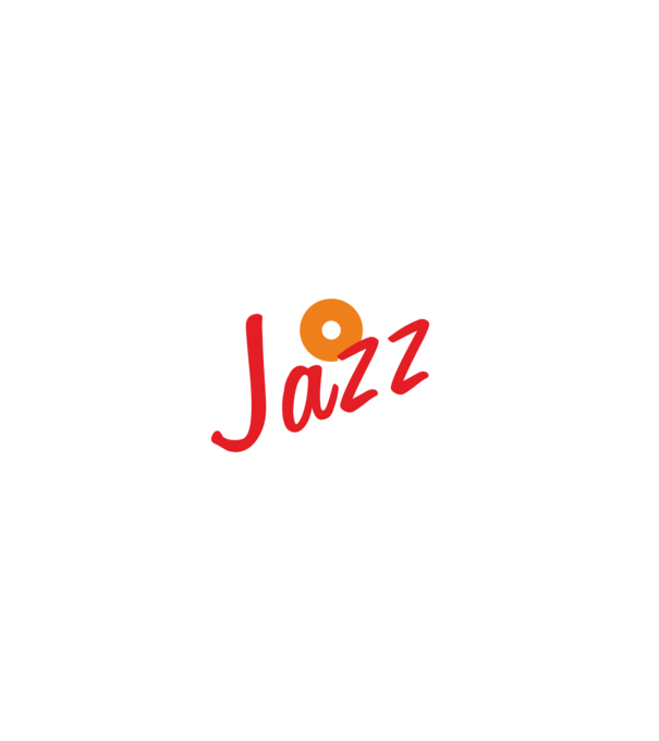 Jazz minta szürke pólón