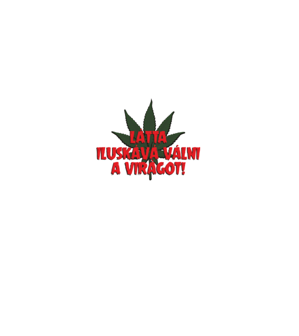 Kannabisz1 minta szürke pólón