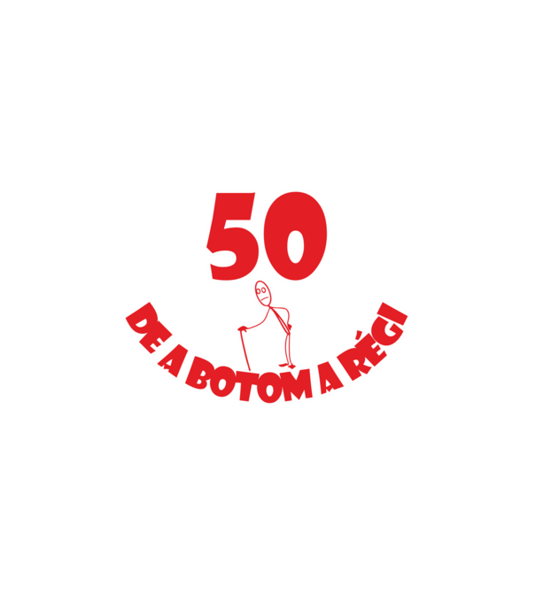 50 minta fehér pólón