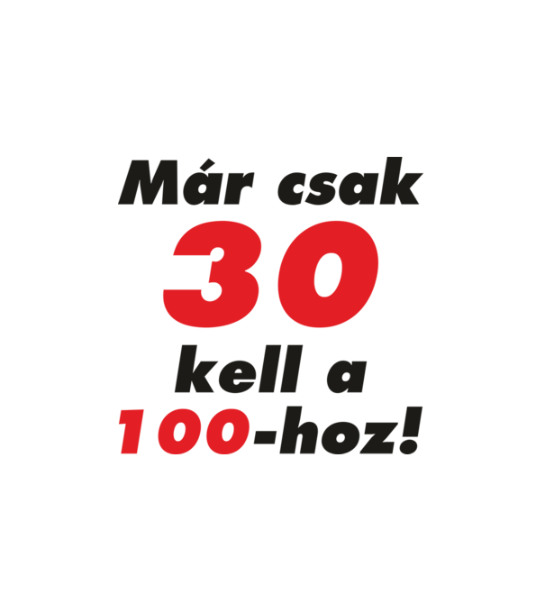 100 - 30 = 70 minta fehér pólón