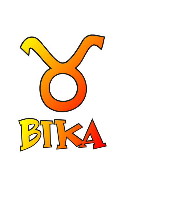 Bika minta fekete pólón