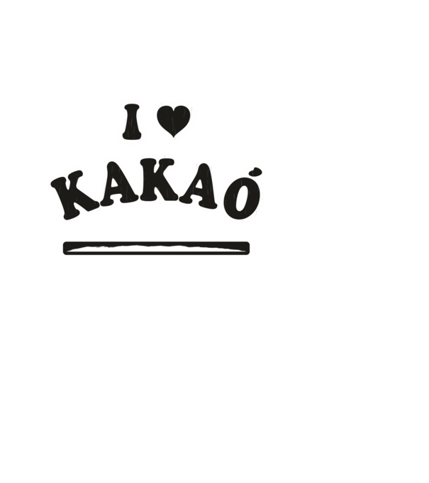I Love Kakaó minta világoskék pólón