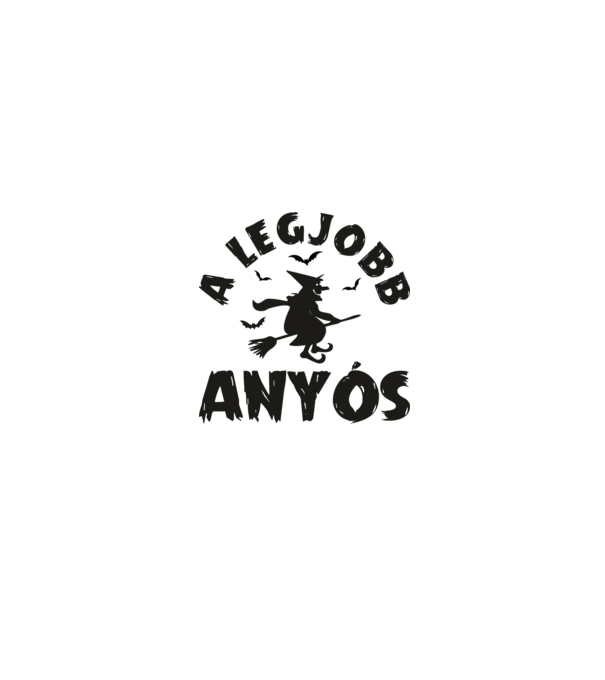 A legjobb anyós minta fehér/piros pólón