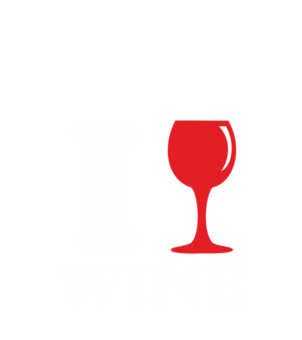 I Love Wine minta fekete pólón