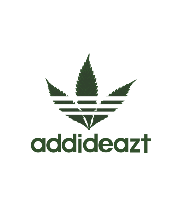 Kannabisz minta fehér pólón