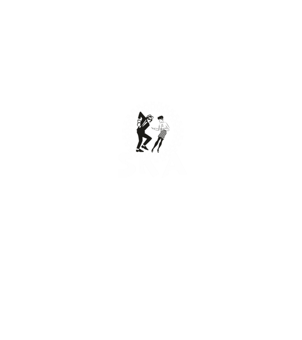Ska minta fekete pólón
