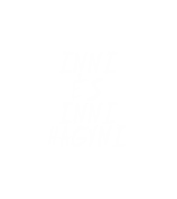 Inni és hagyni minta fehér pólón