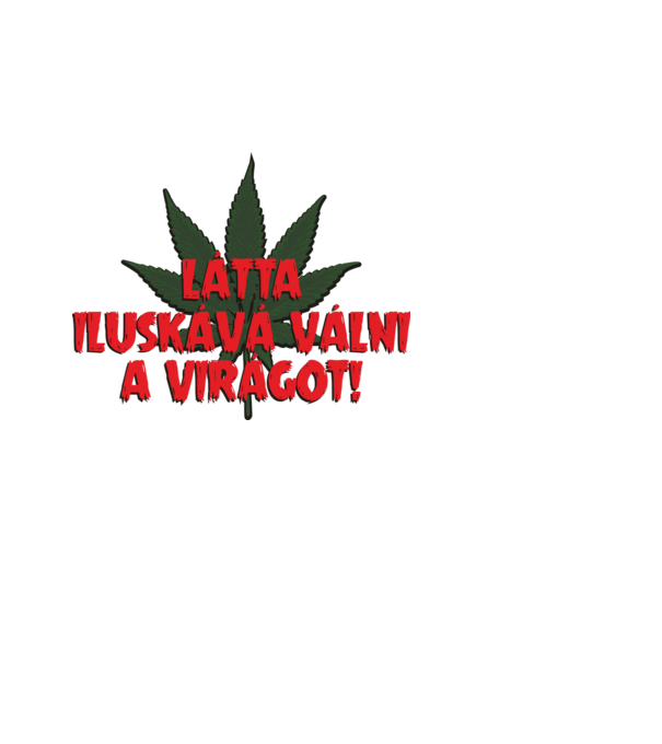 Kannabisz1 minta világoskék pólón