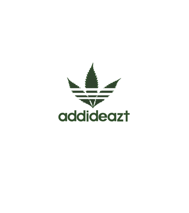 Kannabisz minta fekete pólón