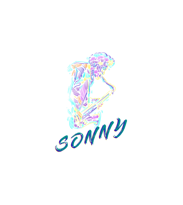 Sonny minta fehér pólón