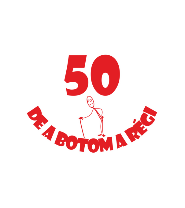 50 minta fehér pólón