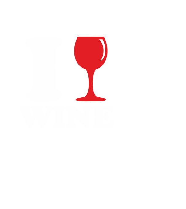 I Love Wine minta fekete pólón