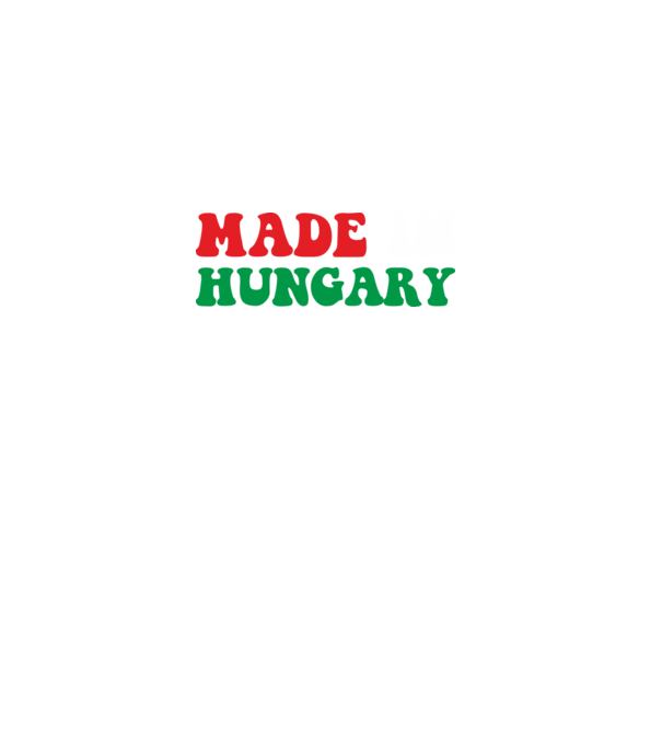 Made In Hungary minta fekete pólón