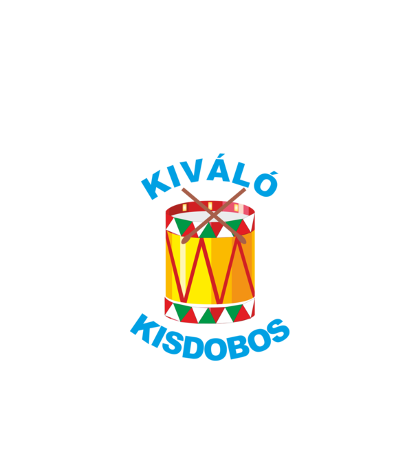 Kiváló Kisdobos minta fekete pólón