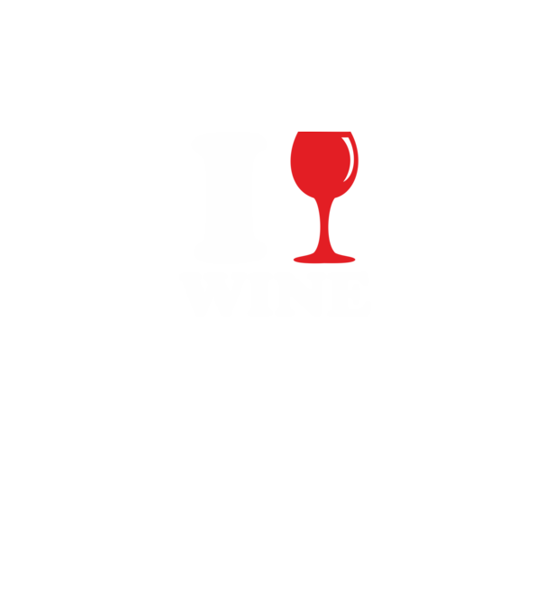 I Love Wine minta sötétkék pólón