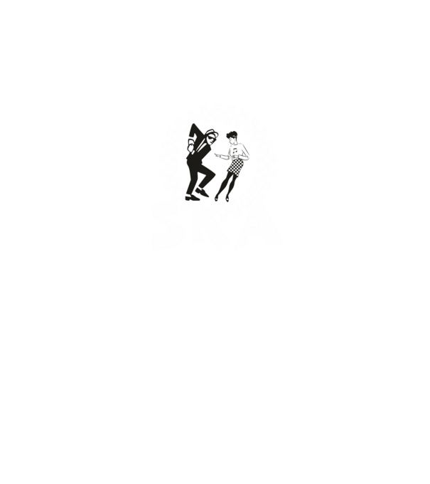 Ska minta sötétkék pólón