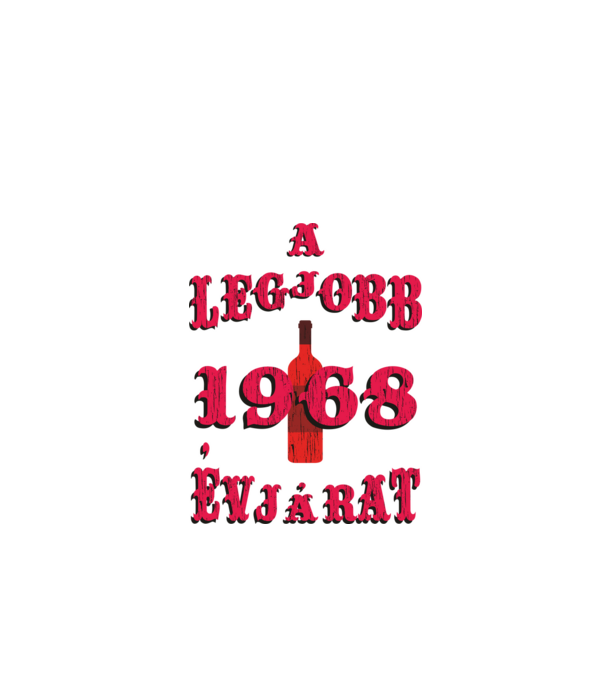 A legjobb évjárat 1968 minta almazöld pólón