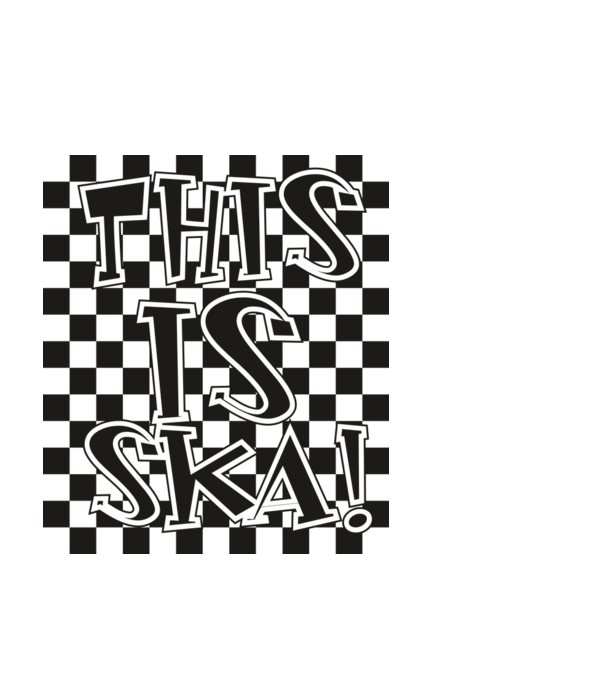 This is Ska! minta fekete pólón