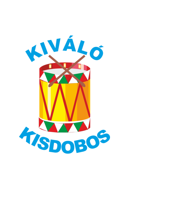 Kiváló Kisdobos minta fekete pólón