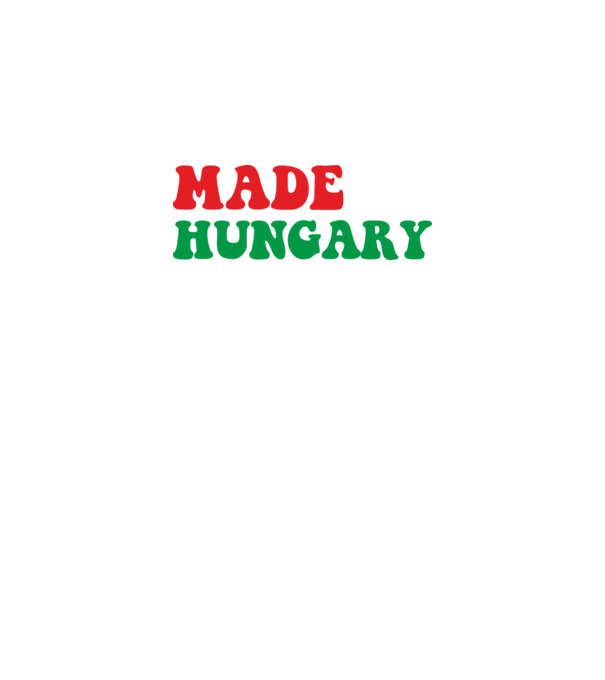 Made In Hungary minta fekete pólón