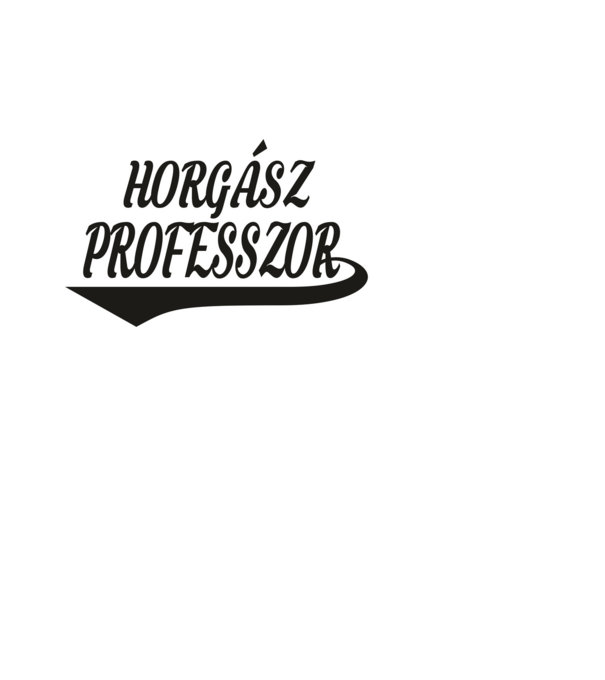 Horgász minta fekete pólón