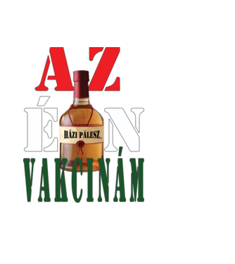 az Én vakcinám minta fehér pólón