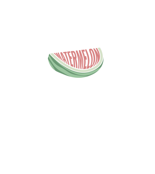 Watermelon minta fehér pólón