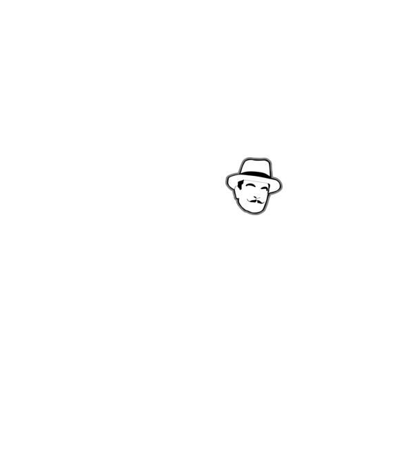 Hercule Poirot minta fekete pólón