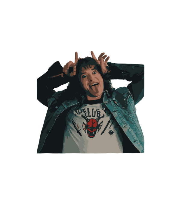 Stranger Things - Eddie minta fehér pólón