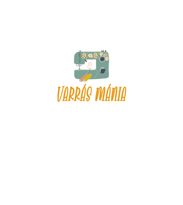 varrás_mánia minta fehér pólón
