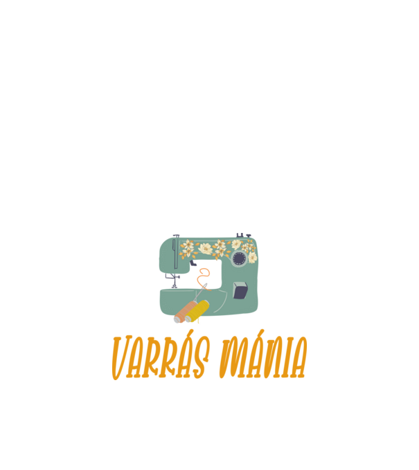 varrás_mánia minta fehér pólón