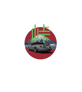 Touge Spirit minta fehér pólón