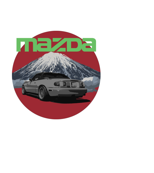 Mazda Spirit minta világoskék pólón