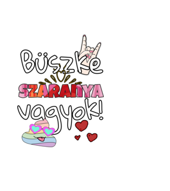 Büszke szaranya vagyok! minta fekete pólón