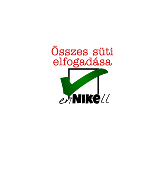 Sütik elfogadása minta fehér pólón