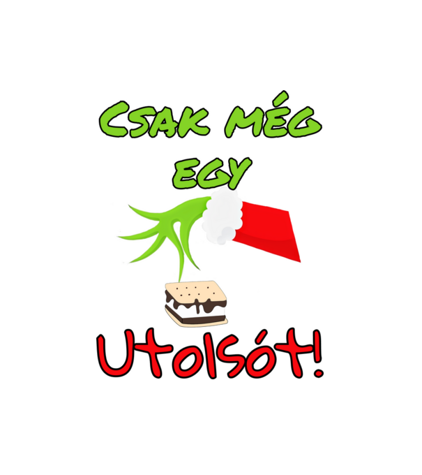Csak még egy utolsót minta fehér pólón