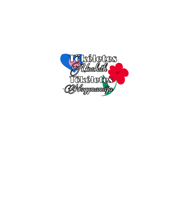 Tökéletes nagymama minta sötétkék pólón