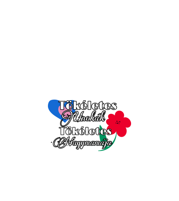 Tökéletes nagymama minta sötétkék pólón