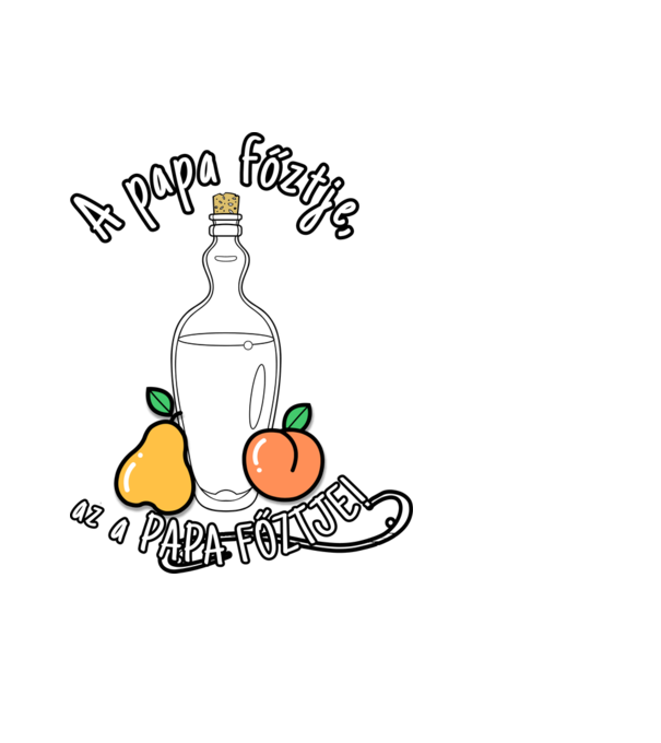 A papa főztje az a PAPA FŐZTJE minta világoskék pólón