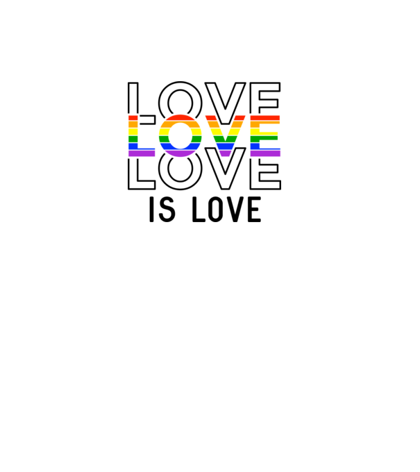 LoveIsLove2 minta fehér pólón