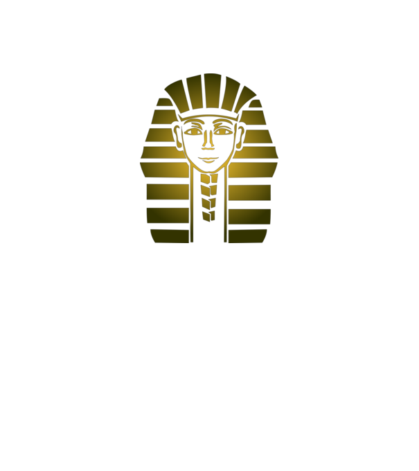 Egyiptomi fej minta fehér pólón
