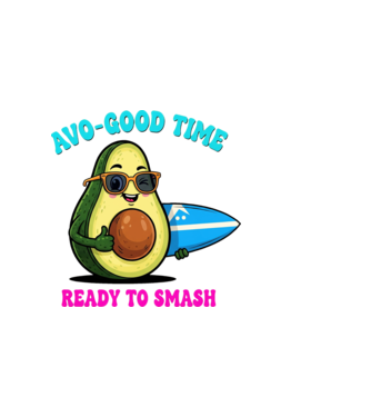 Avo Good Time! minta fekete pólón