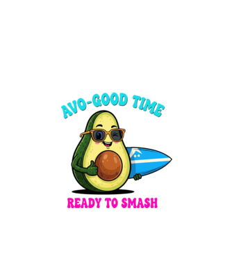 Avo Good Time! minta fekete pólón